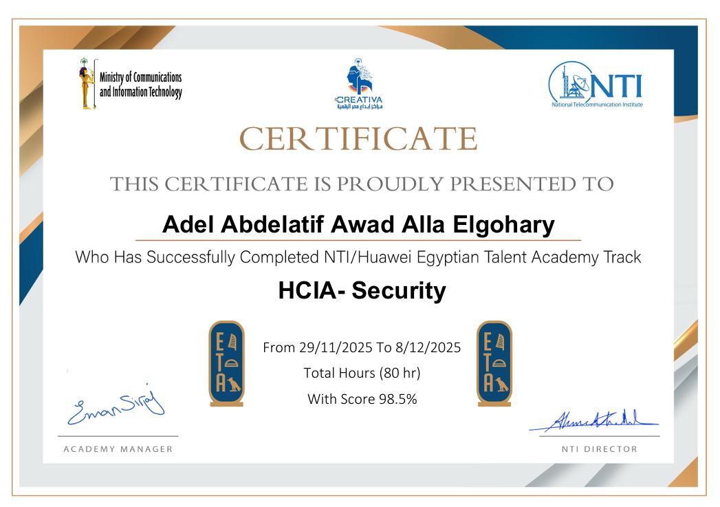HCIA-Security Certificate