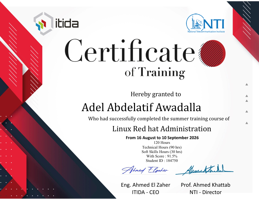 Linux Administration Certificate