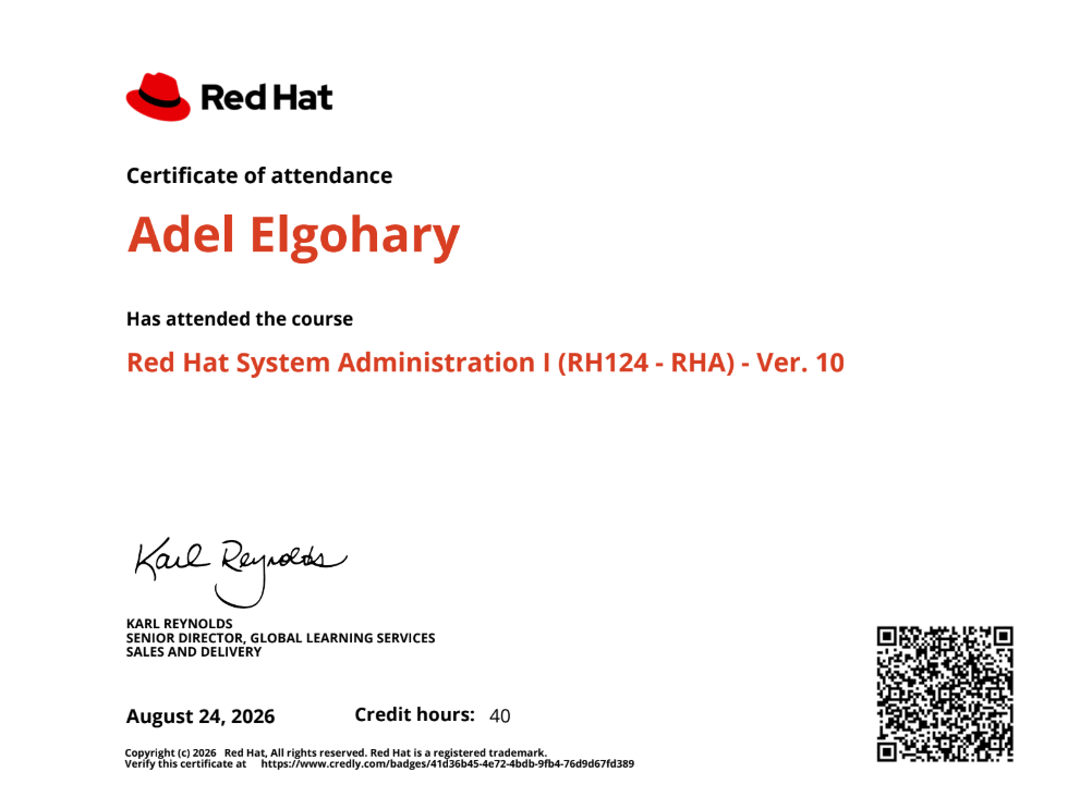 Red Hat Admin I